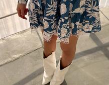 Сукня міні на гудзиках,декорована мереживом  Сукня міні на гудзиках,декорована мереживом  | PUSHKA SHOP