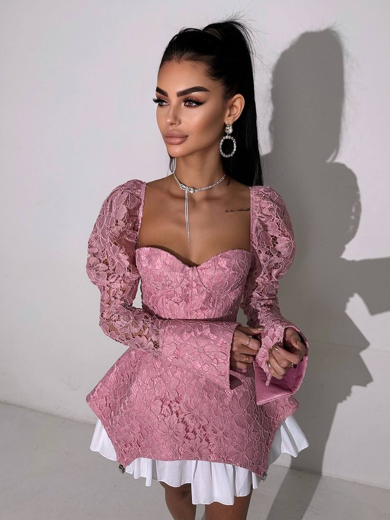 Мереживна сукня з чашечками  Мереживна сукня з чашечками  | PUSHKA SHOP