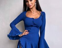 Сукня з з воланами на ґудзиках  Сукня з з воланами на ґудзиках  | PUSHKA SHOP