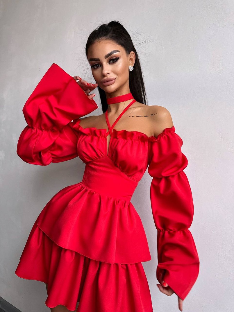 Сукня з чокером  | PUSHKA SHOP