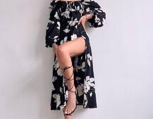 Сукня міді з квітковим принтом  Сукня міді з квітковим принтом  | PUSHKA SHOP