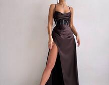 Комплект: корсет, декорований стразами + спідниця максі з драпіруванням  Комплект: корсет, декорований стразами + спідниця максі з драпіруванням  | PUSHKA SHOP