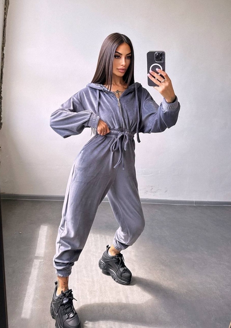 Велюровий комбінезон   | PUSHKA SHOP