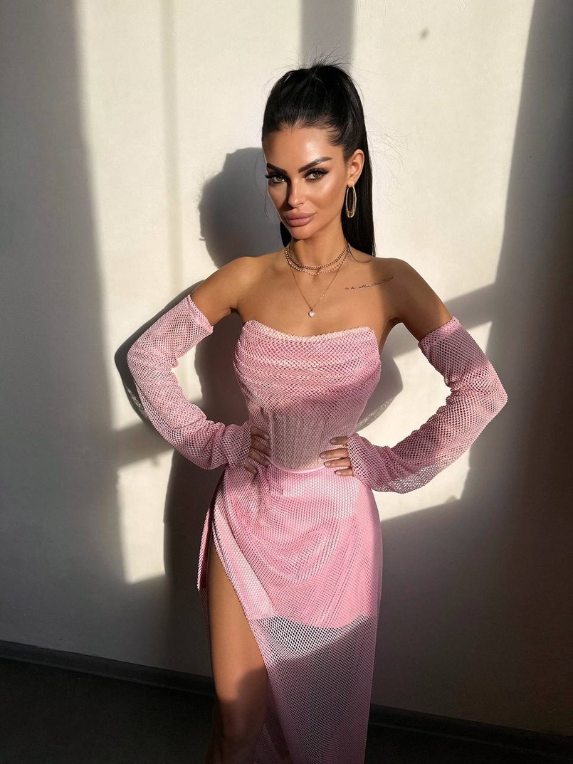 Комплект: корсет з рукавами + спідниця максі Комплект: корсет з рукавами + спідниця максі | PUSHKA SHOP