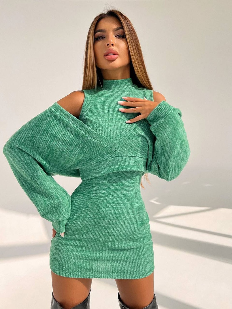 Трикотажна сукня-двійка  Трикотажна сукня-двійка  | PUSHKA SHOP