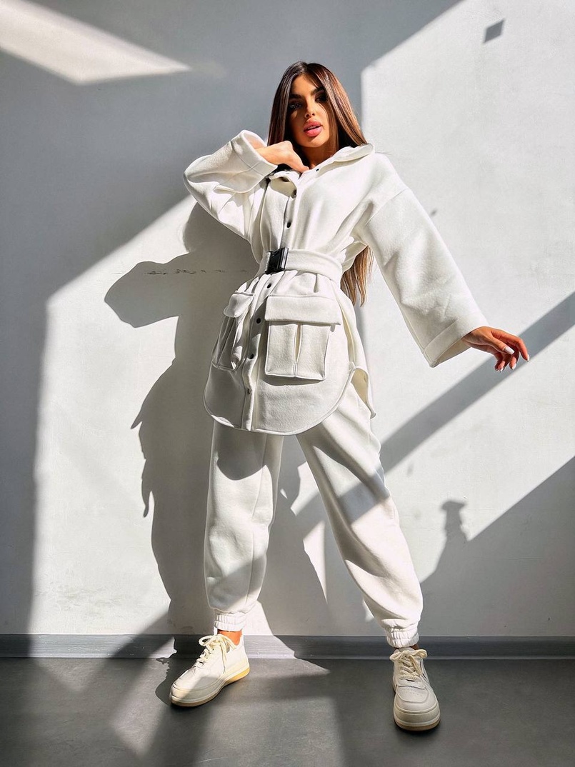 Комплект: тепла сорочка на кнопках + джоггери Комплект: тепла сорочка на кнопках + джоггери | PUSHKA SHOP