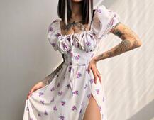 Сукня- міді  з квітковим принтом Сукня- міді  з квітковим принтом | PUSHKA SHOP