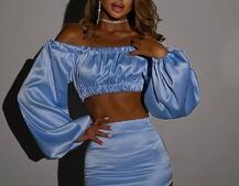 Атласний комплект, декорований стразами Ручна робота, прикраса пришита  Атласний комплект, декорований стразами Ручна робота, прикраса пришита  | PUSHKA SHOP