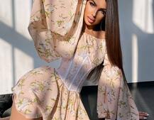 Сукня асиметричного крою з розкльошеними рукавами + корсет декорований стразами Ручна робота Сукня асиметричного крою з розкльошеними рукавами + корсет декорований стразами Ручна робота | PUSHKA SHOP