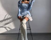 Сукня з об'ємними рукавами + спідниця з воланами Сукня з об'ємними рукавами + спідниця з воланами | PUSHKA SHOP