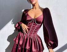 Сукня з корсетом, декорованим стразами  Ручна робота  Сукня з корсетом, декорованим стразами  Ручна робота  | PUSHKA SHOP