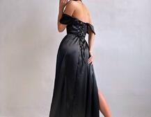 Атласний комплект: корсет бюстʼє + спідниця максі  | PUSHKA SHOP