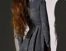 Блискуча корсетна сукня з пишною спідницею Блискуча корсетна сукня з пишною спідницею | PUSHKA SHOP