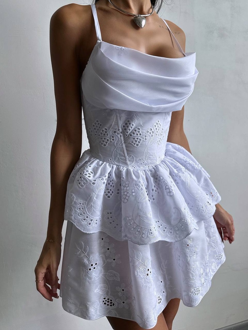 Корсетна сукня с пишною подвійною спідницею Корсетна сукня с пишною подвійною спідницею | PUSHKA SHOP