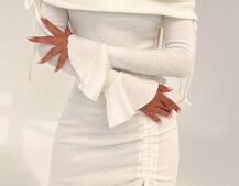 Трикотажна сукня міді з хомутом   Трикотажна сукня міді з хомутом   | PUSHKA SHOP