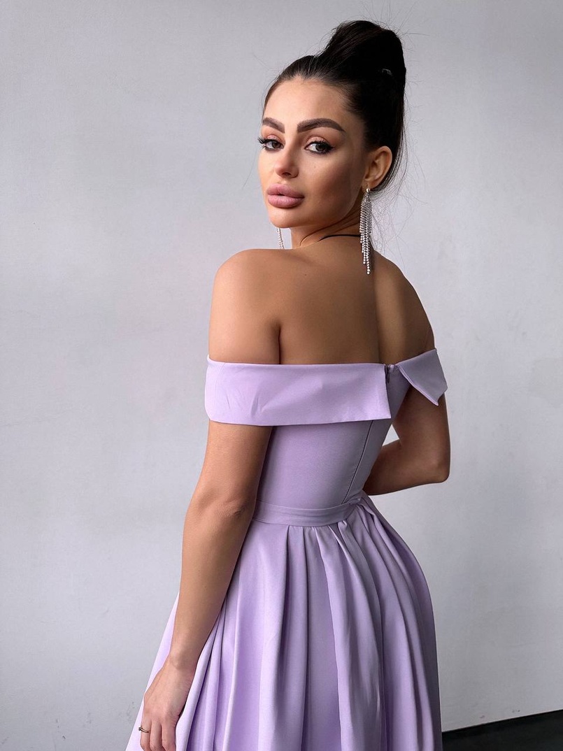 Сукня максі з відкритими плечима  Сукня максі з відкритими плечима  | PUSHKA SHOP