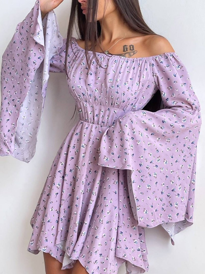 Сукня асиметричного крою з розкльошеними рукавами + корсет декорований стразами Ручна робота Сукня асиметричного крою з розкльошеними рукавами + корсет декорований стразами Ручна робота | PUSHKA SHOP