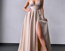 Сукня максі  з корсетним верхом і чашечками  | PUSHKA SHOP