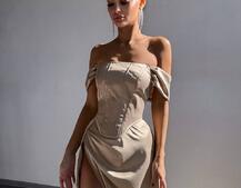 Комплект: корсет + спідниця максі з драпіруванням   Комплект: корсет + спідниця максі з драпіруванням   | PUSHKA SHOP