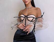 Атласний  комплект: корсет + спідниця  Атласний  комплект: корсет + спідниця  | PUSHKA SHOP