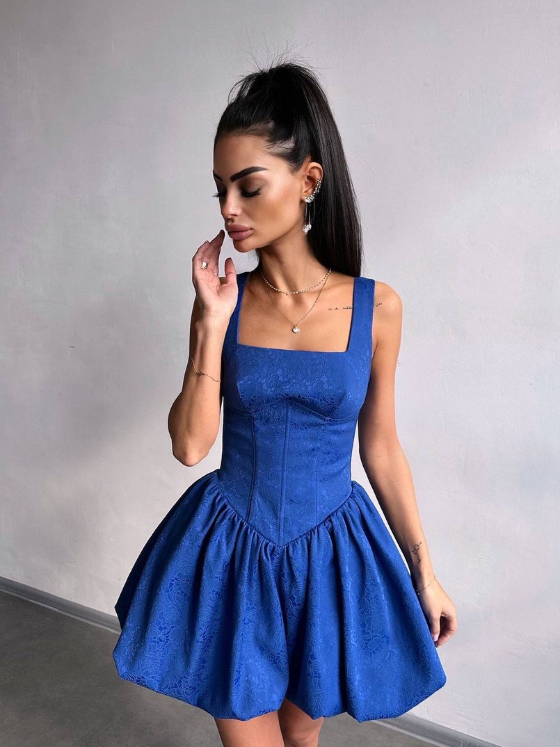 Корсетна сукня с пишною спідницею-балоном Корсетна сукня с пишною спідницею-балоном | PUSHKA SHOP