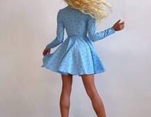 Корсетна сукня з пишною спідницею в квітковий Принт  | PUSHKA SHOP