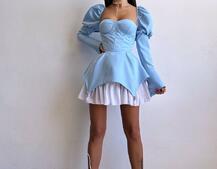 Сукня з чашечками та елементами корсету  | PUSHKA SHOP