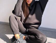 Теплий комплект: худі + спортивні штани Теплий комплект: худі + спортивні штани | PUSHKA SHOP