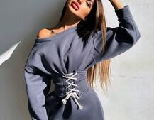 Тепле затишне худі over-size на флісі + корсет на шнурівці Можна носити з корсетом та без Тепле затишне худі over-size на флісі + корсет на шнурівці Можна носити з корсетом та без | PUSHKA SHOP