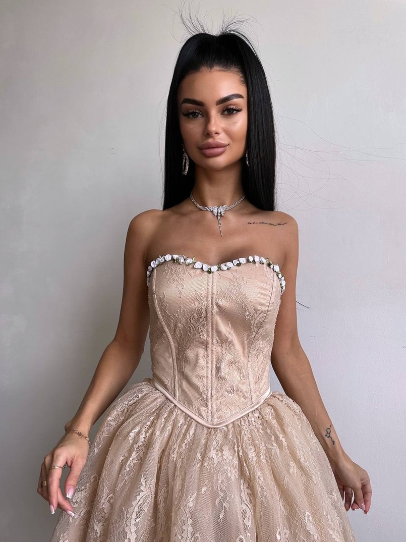 Романтичний комплект із корсета та мереживної спідниці ✨ | PUSHKA SHOP