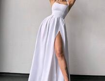 Сукня максі  зі шнурівкою на спинці Сукня максі  зі шнурівкою на спинці | PUSHKA SHOP