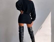 Трикотажна сукня міні  | PUSHKA SHOP