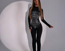 Комбінезон декорований стразами Комбінезон декорований стразами | PUSHKA SHOP