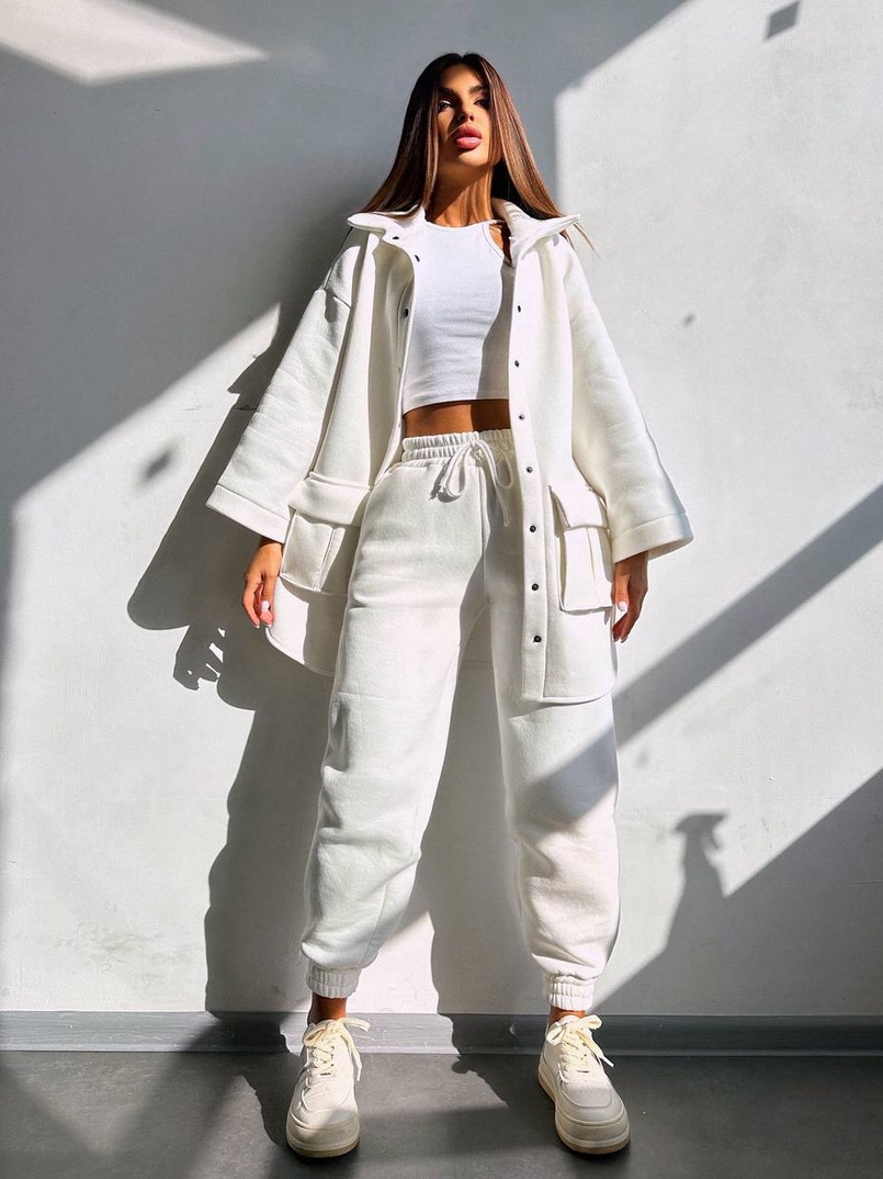 Комплект: тепла сорочка на кнопках + джоггери Комплект: тепла сорочка на кнопках + джоггери | PUSHKA SHOP