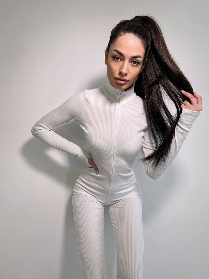 Трикотажный облегающий комбинезон  Трикотажный облегающий комбинезон  | PUSHKA SHOP