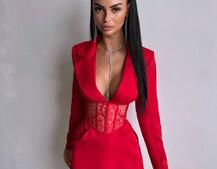 Комплект: сукня піджак + корсет  | PUSHKA SHOP
