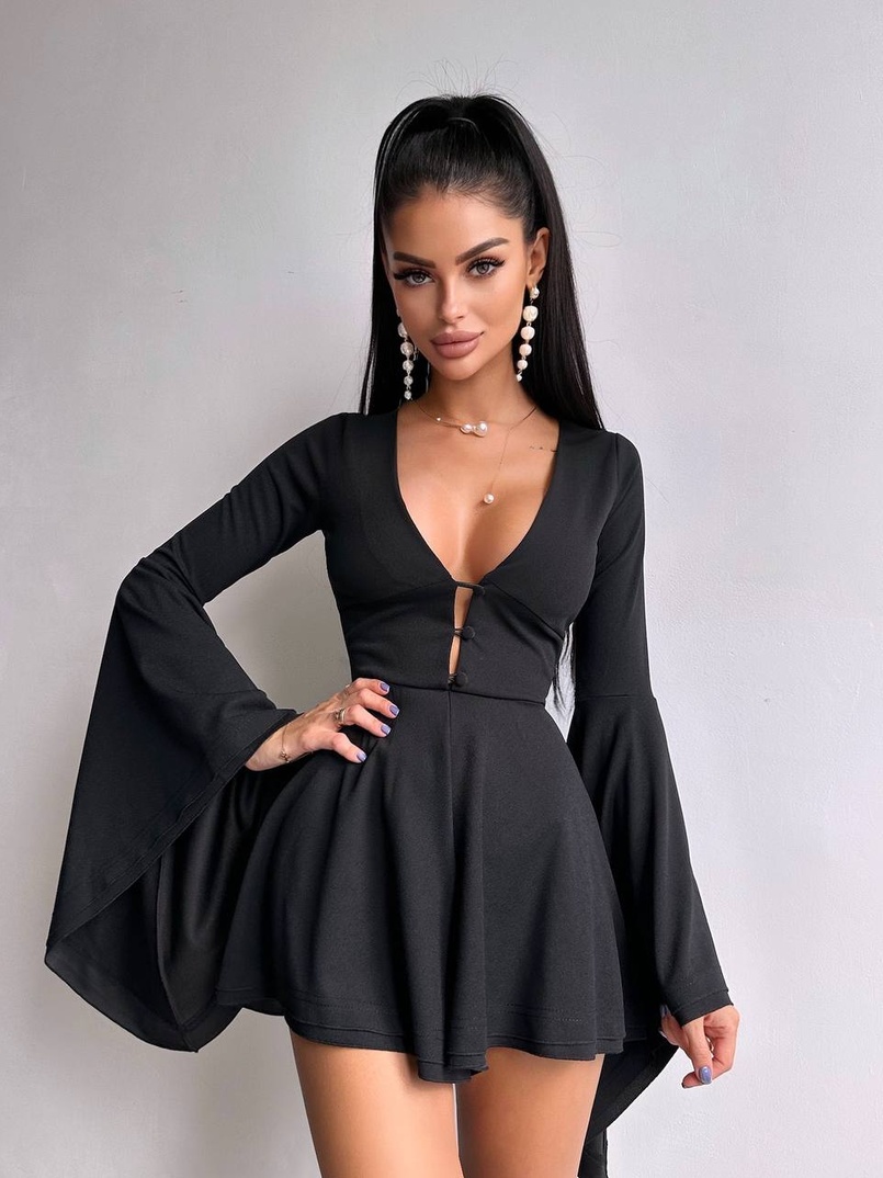 Ромпер з розкльошеними рукавами  Ромпер з розкльошеними рукавами  | PUSHKA SHOP