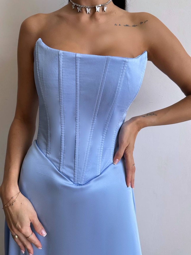 Корсетна сукня міді  | PUSHKA SHOP