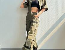 Комплект:  сорочка та штани карго Комплект:  сорочка та штани карго | PUSHKA SHOP