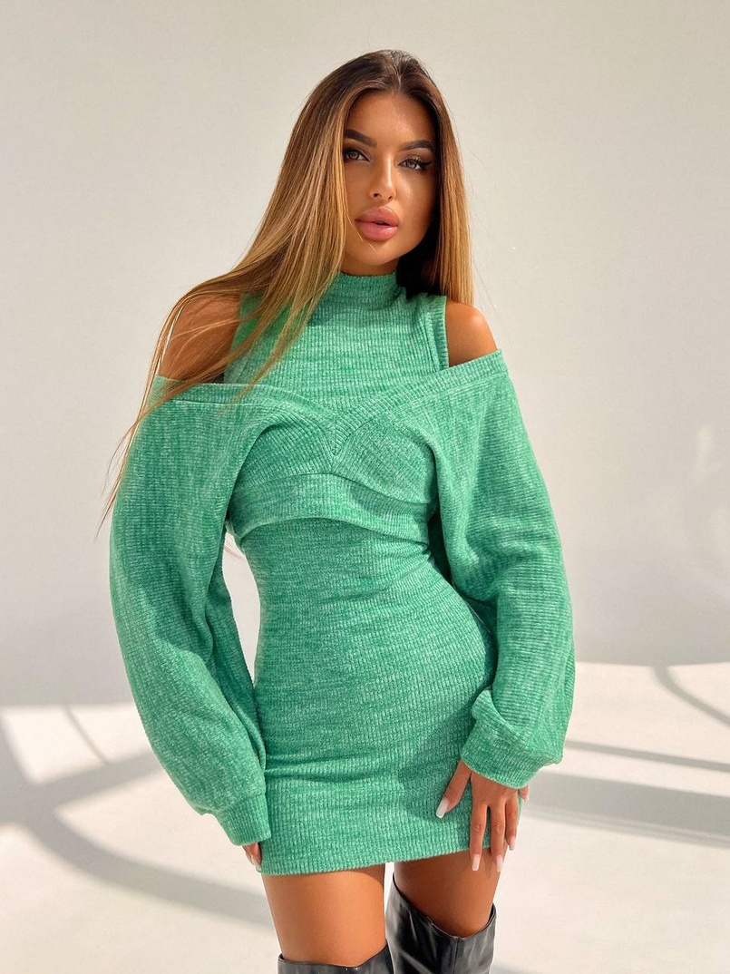 Трикотажна сукня-двійка  Трикотажна сукня-двійка  | PUSHKA SHOP