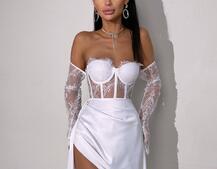 Комплект: мереживний корсет  +  спідниця максі   | PUSHKA SHOP