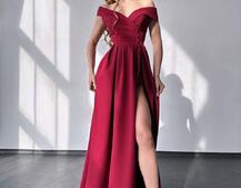 Сукня максі  з розрізом на спідниці  Сукня максі  з розрізом на спідниці  | PUSHKA SHOP