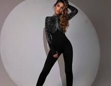 Комбінезон декорований стразами Комбінезон декорований стразами | PUSHKA SHOP