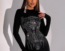 Сукня міні декорована стразами Сукня міні декорована стразами | PUSHKA SHOP