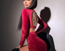 Оксамитовий комплект, декорований бахромою зі страз Оксамитовий комплект, декорований бахромою зі страз | PUSHKA SHOP