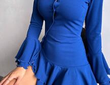 Сукня з з воланами на ґудзиках  Сукня з з воланами на ґудзиках  | PUSHKA SHOP