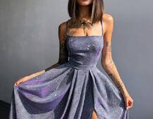 Сяюча сукня максі  зі шнурівкою на спинці Сяюча сукня максі  зі шнурівкою на спинці | PUSHKA SHOP