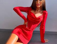 Сукня міні з філіжанками та елементами корсету  Сукня міні з філіжанками та елементами корсету  | PUSHKA SHOP