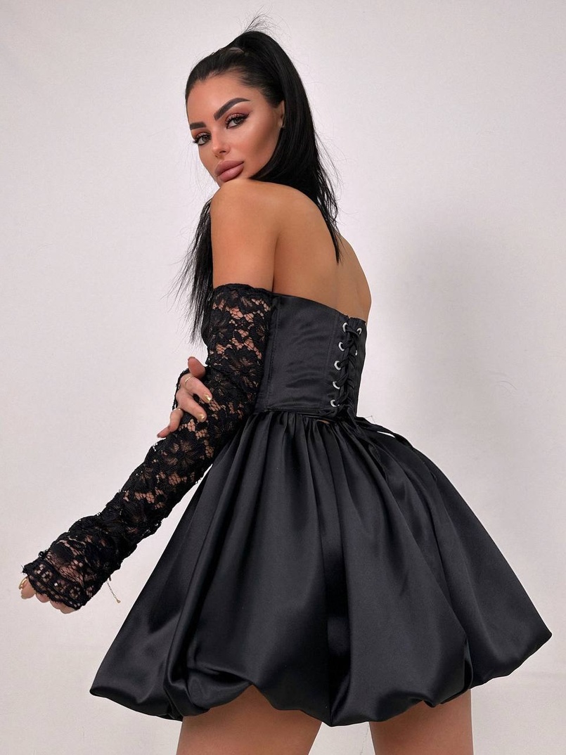 Комплект: мереживний корсет бюстьє + корсетна спідниця Комплект: мереживний корсет бюстьє + корсетна спідниця | PUSHKA SHOP