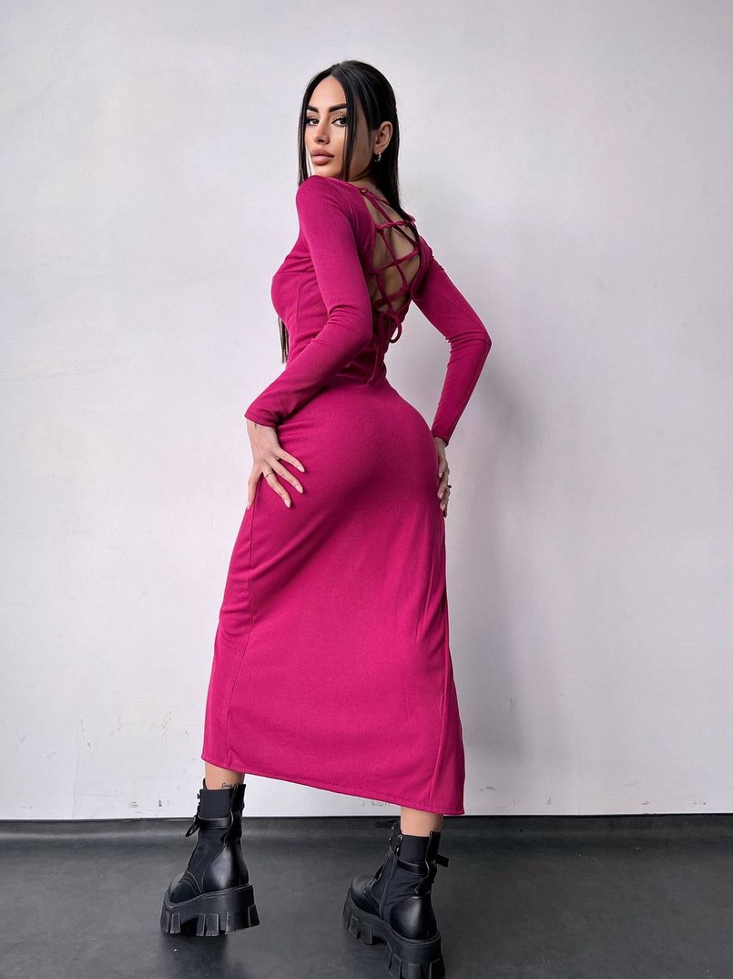 Плаття міді зі шнурівкою Плаття міді зі шнурівкою | PUSHKA SHOP